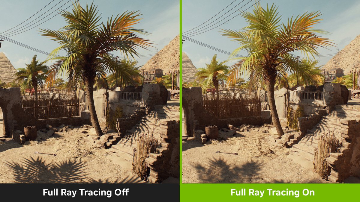 NVIDIA insiste sur la qualié de restitution des ombres en activant le path tracing © NVIDIA