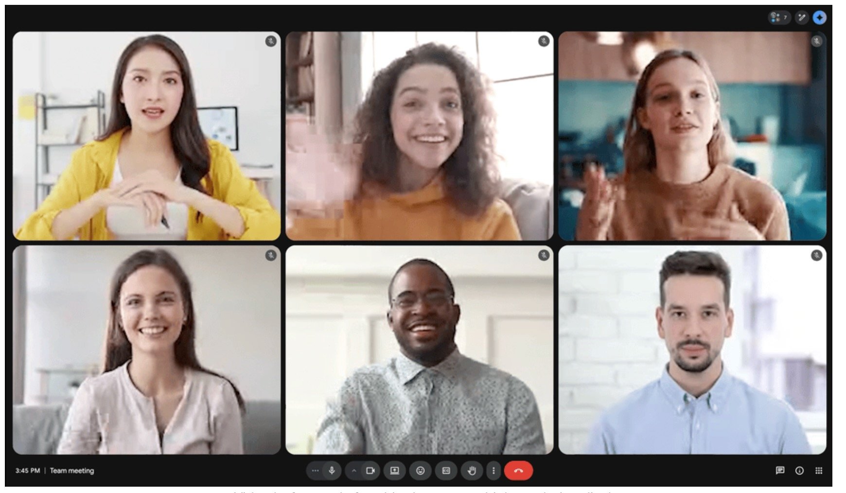 La qualité vidéo, enfin améliorée sur Google Meet. ©Google