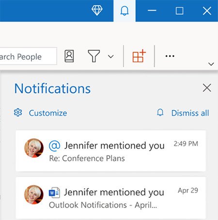 Outlook Notifications