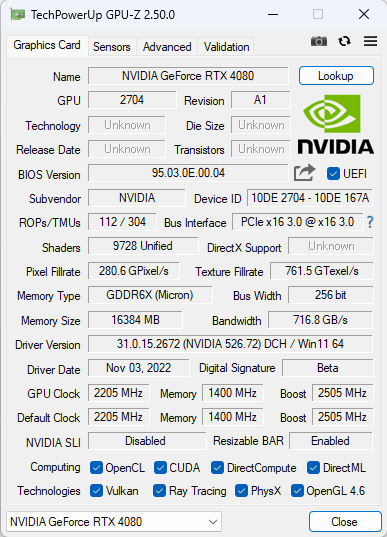 Avant de conclure cet état des lieux avec GPU-Z © Colin Golberg