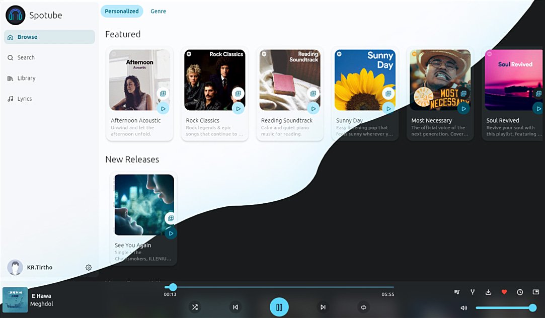 Spotube : l'application musicale gratuite et sans publicités pour écouter vos chansons Spotify en qualité optimale. - © Spotube