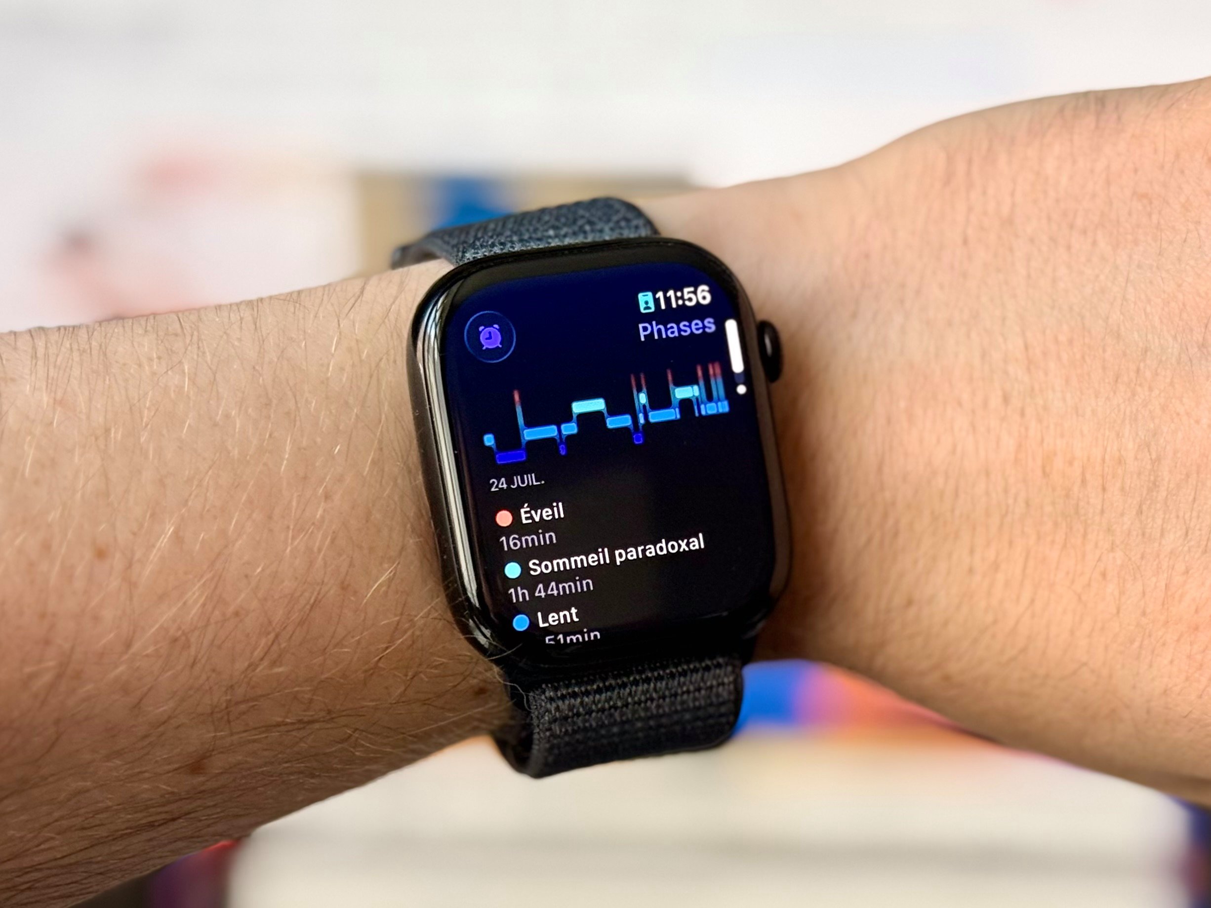 Bientôt un score de sommeil sur l'Apple Watch ? © Mathieu Grumiaux pour Clubic