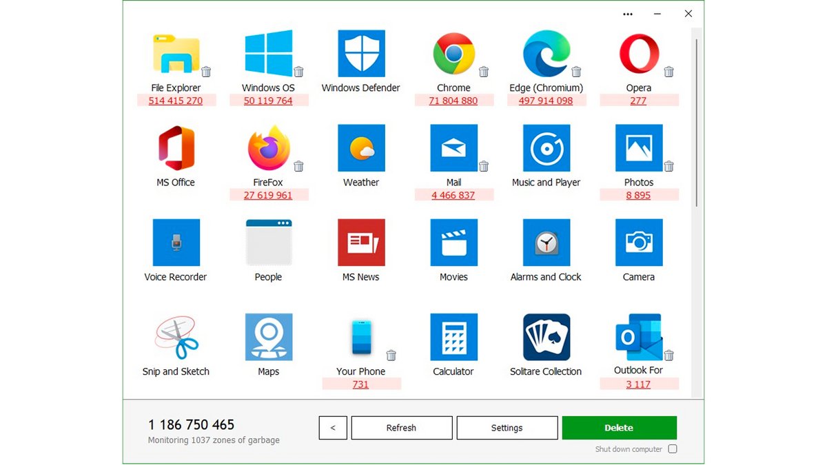 Wipe offre une interface simple et personnalisable permettant un nettoyage rapide ou ciblé pour libérer de l’espace et effacer efficacement les traces numériques - © Wipe