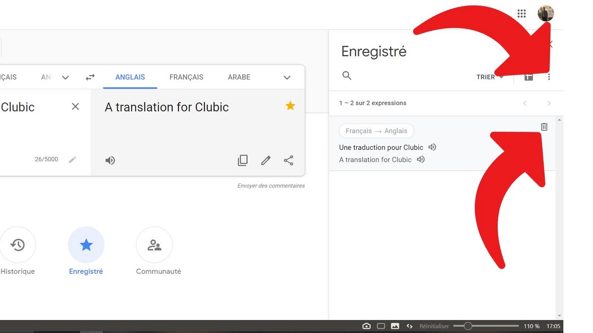 Google Traduction enregistrer