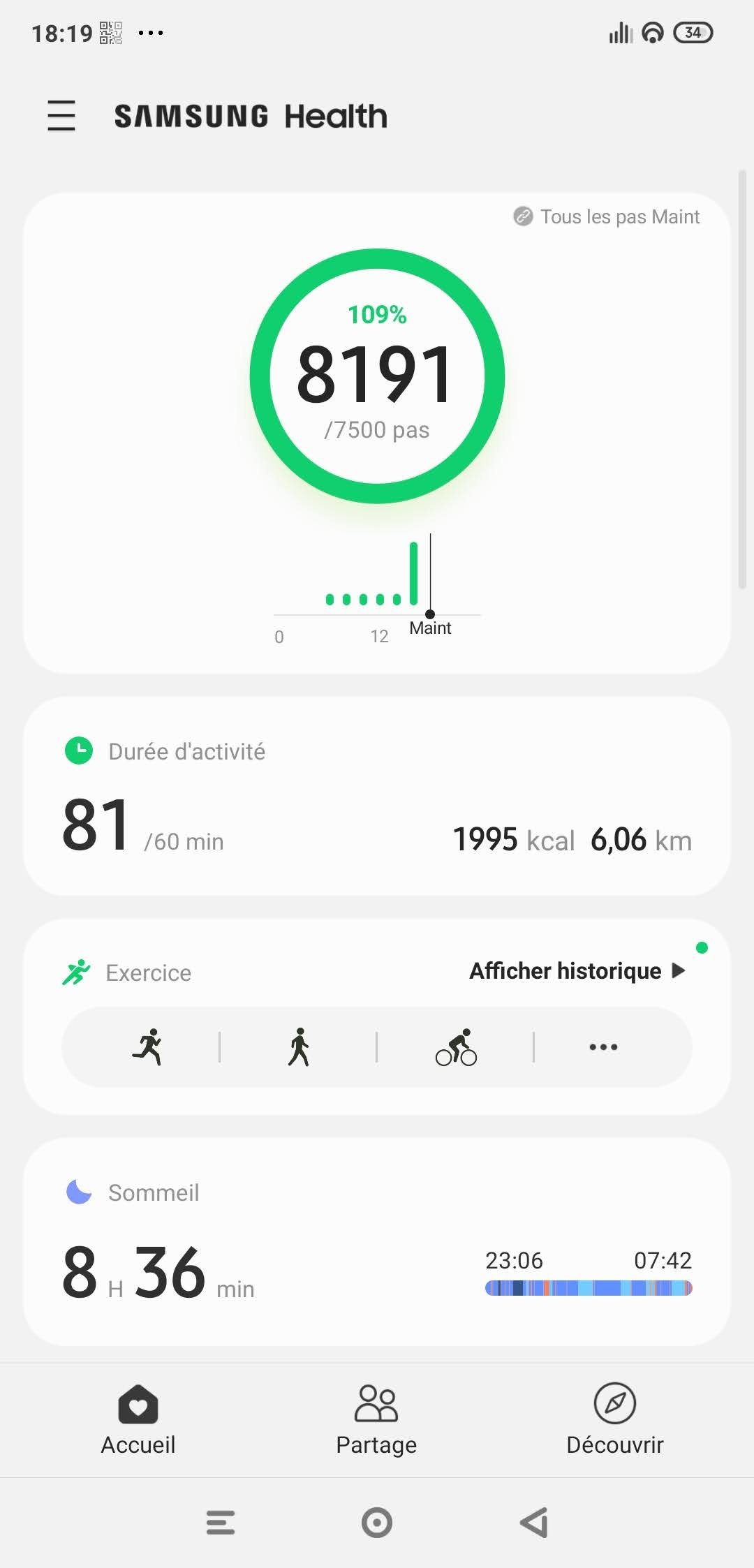 Watch3 - Samsung Health