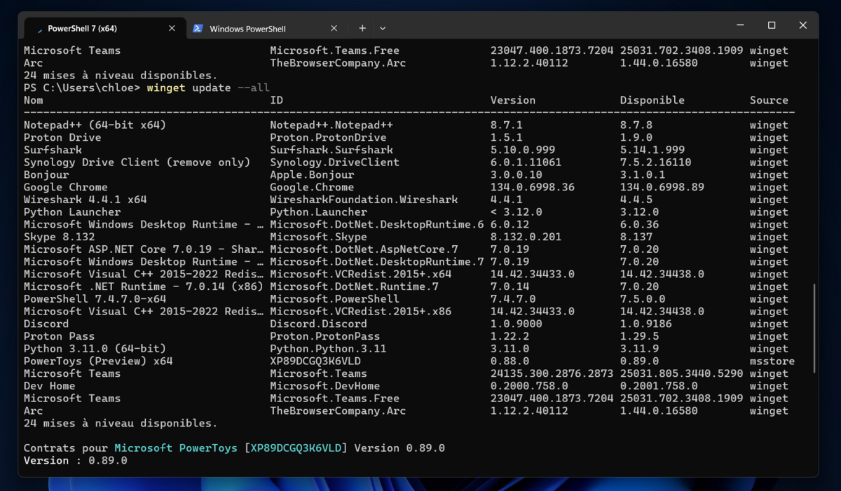 WinGet - mettre à jour toutes ses applications en même temps © Clubic