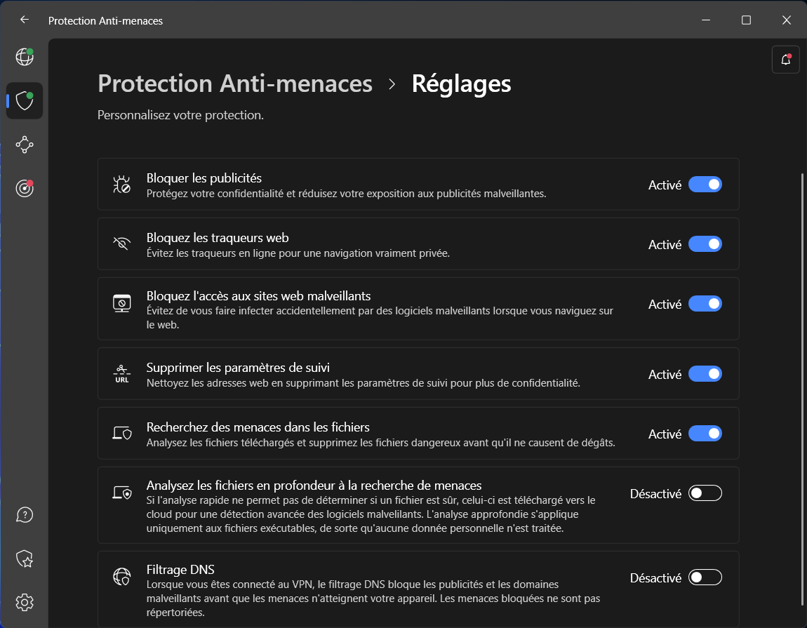 nordvpn protection anti menaces