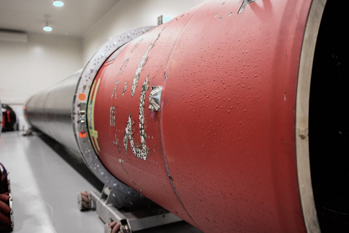 Cet étage récupéré sera réutilisé s'il passe les derniers tests. © Rocket Lab