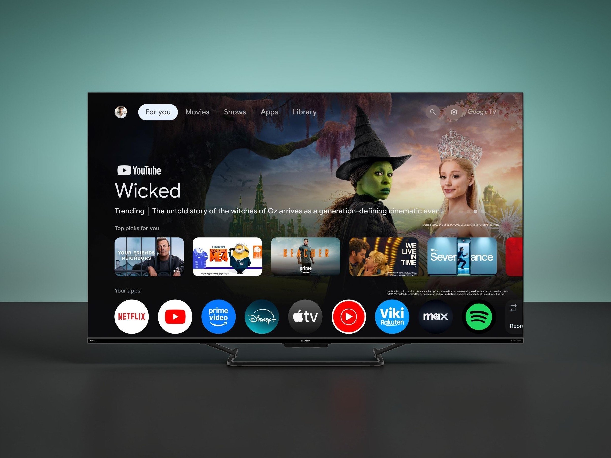 Sur ces modèles, Sharp propose au choix Google TV ou TiVo OS. © Sharp