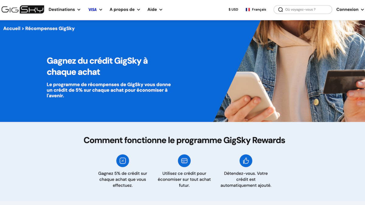 Gigsky - Un programme de fidélité pour faire des économies