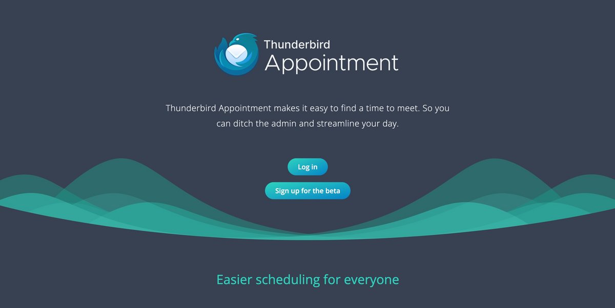 Thunderbird facilite la prise de rendez-vous avec l'app Appointment © Mozilla Thunderbird