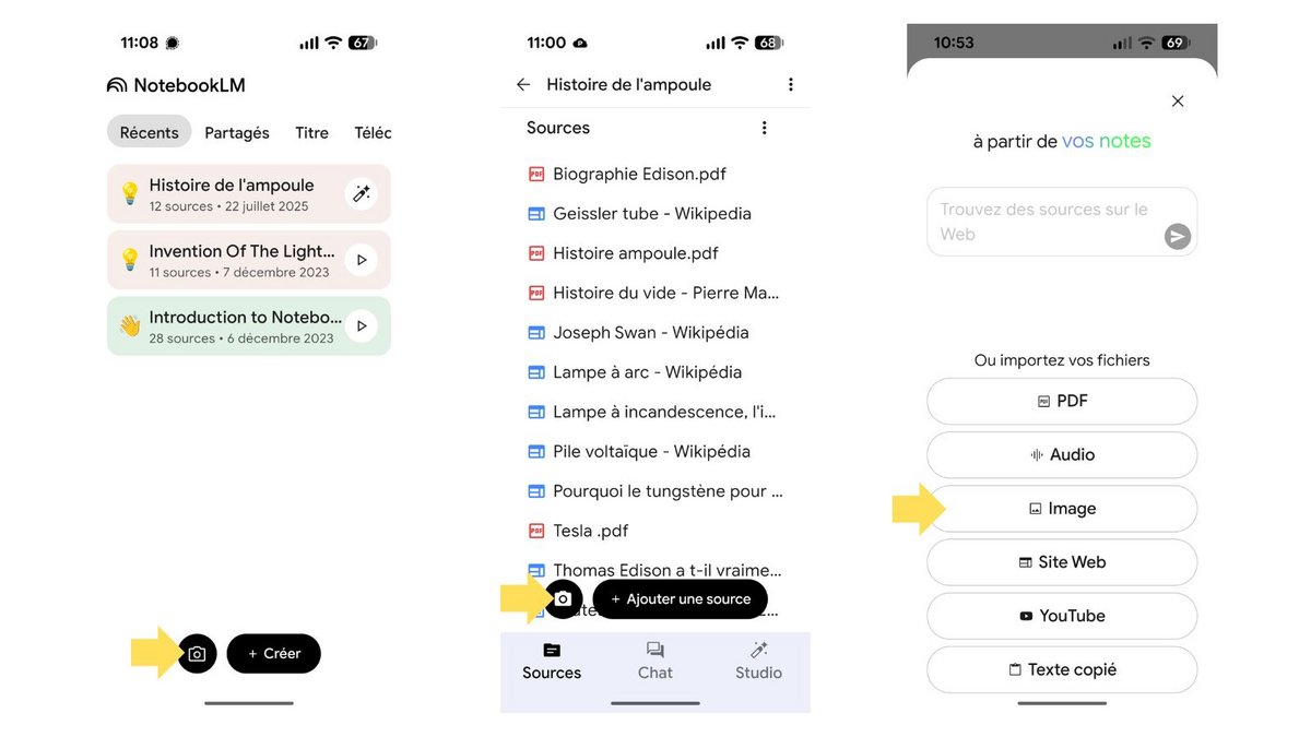 L'ajout d'images facilité dans NotebookLM. ©Google