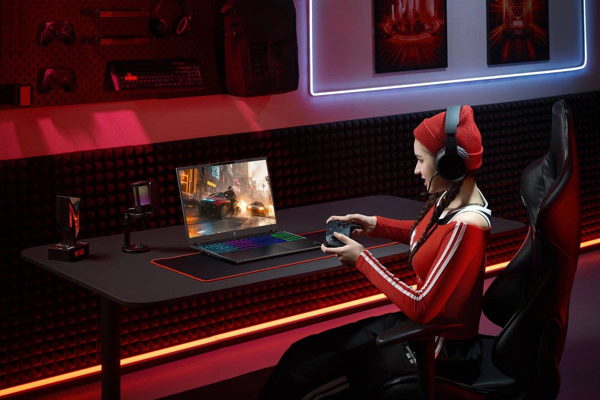 Le nouvel Acer Nitro adopte un look très fin. ©Acer