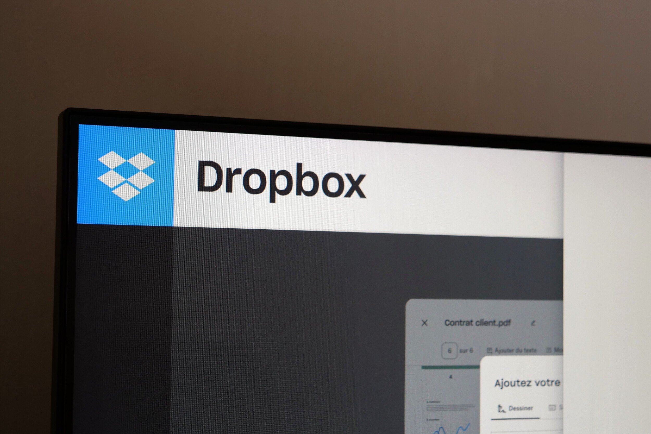 Photo du site web Dropbox © Alexandre Boero / Clubic