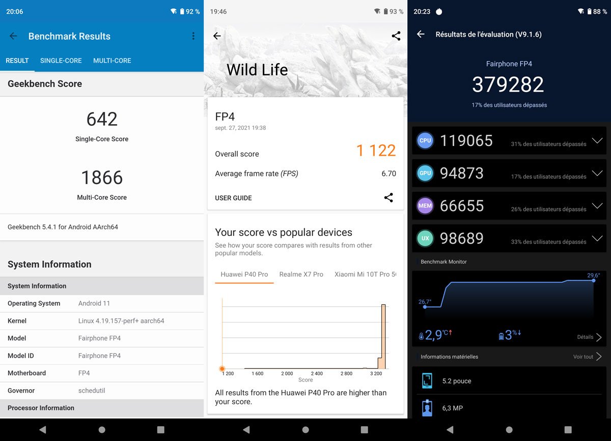 benchmarks fairphone 4