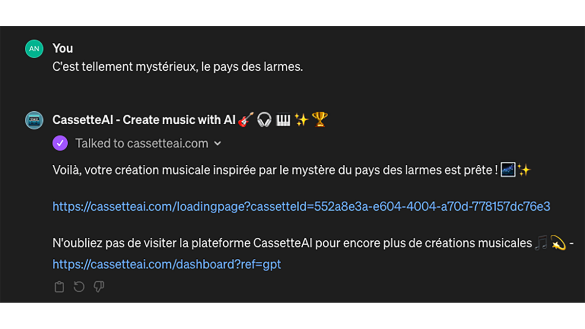 GPT CassetteAI © Pascale Duc pour Clubic