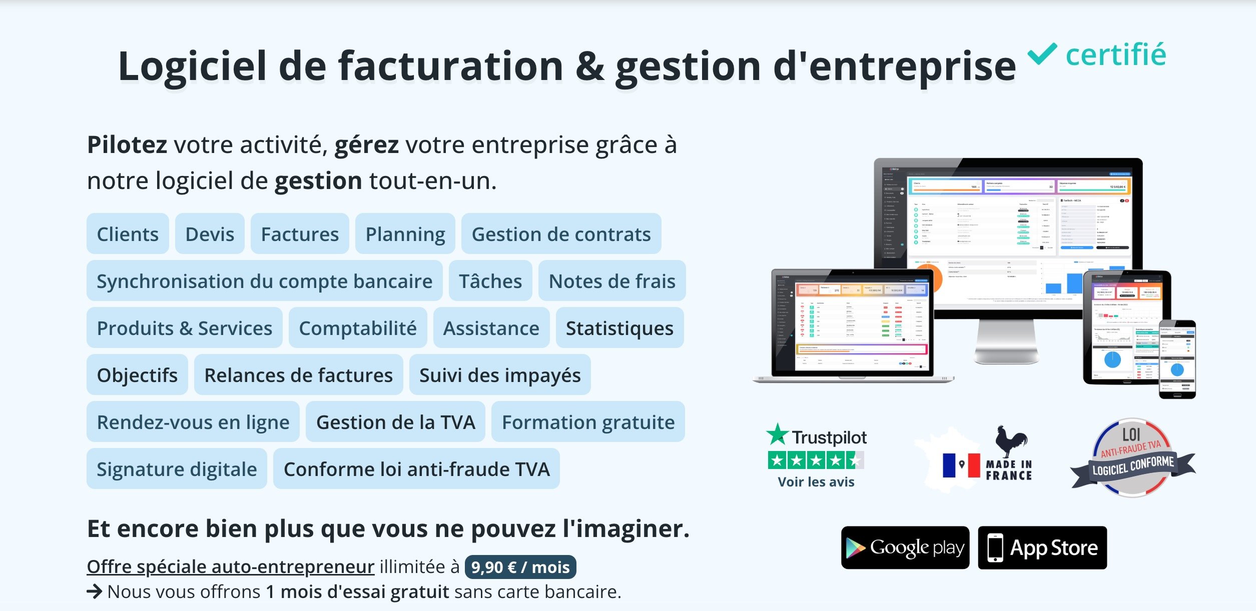 Une solution de facturation pour les entreprises françaises © Kolirys