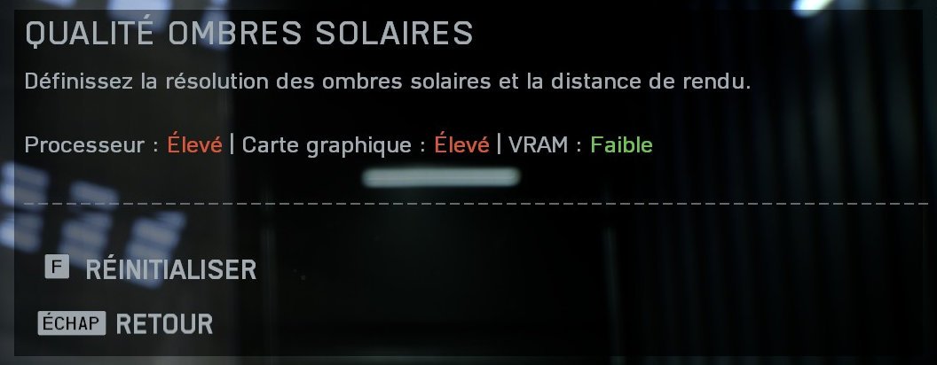 Une triple indication de l'impact (CPU, GPU, VRAM) de chaque option. ©Nerces pour Clubic