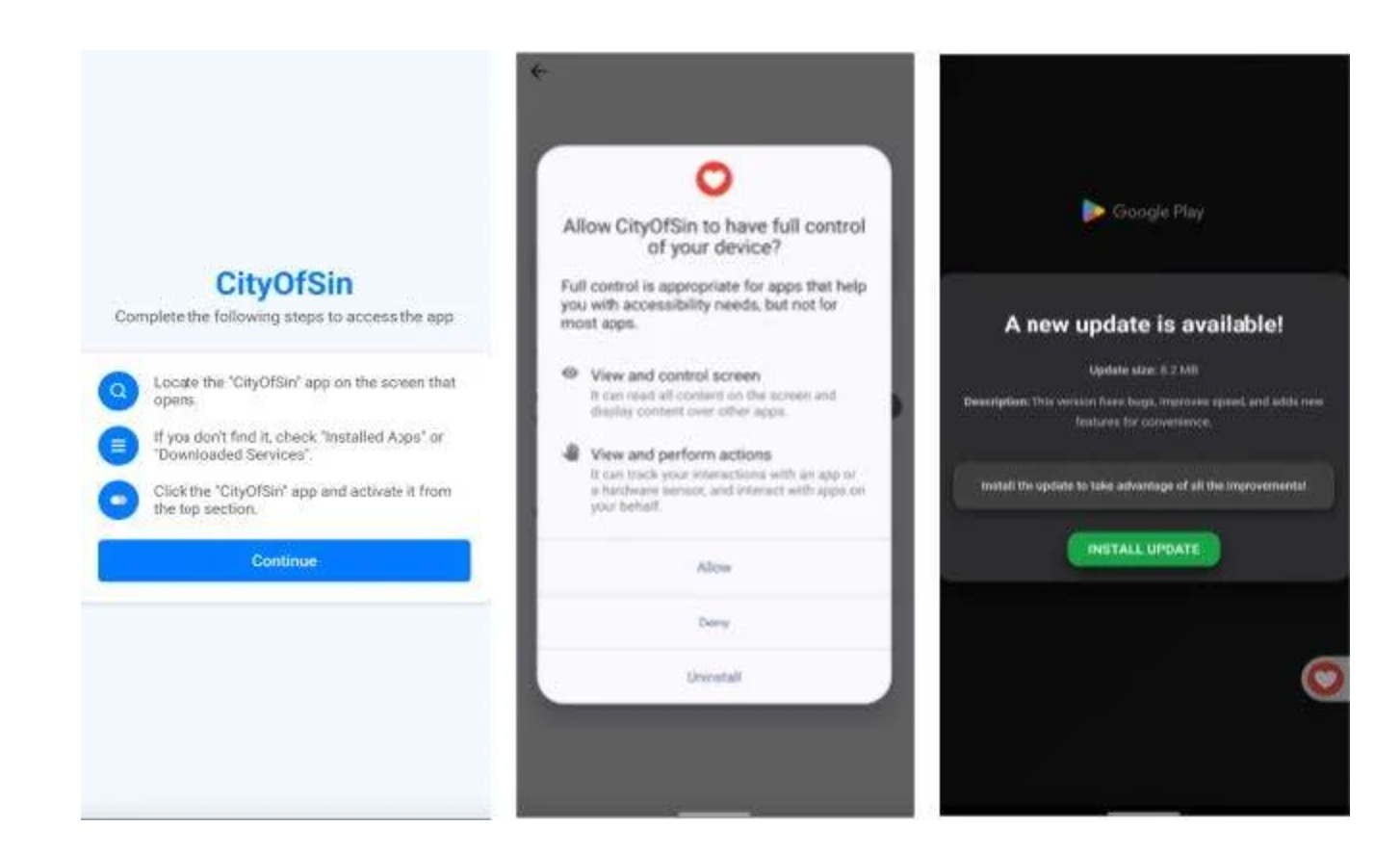 DoubleTrouble - Demande de permission ©Zimperium