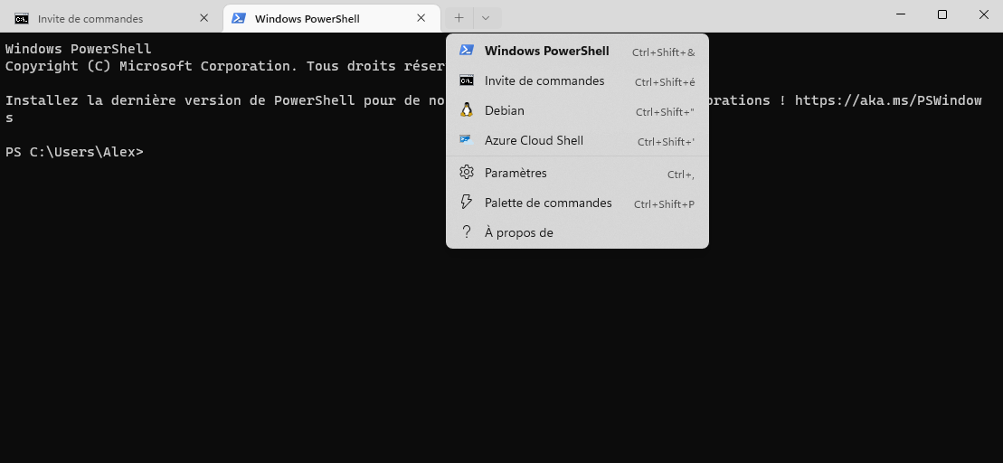 Le nouvel invite de commande sur Windows 11