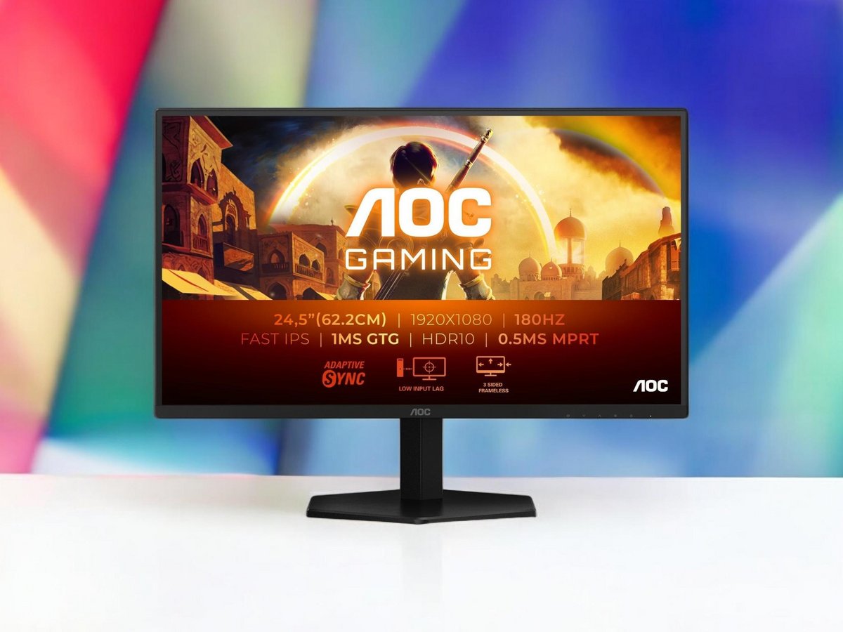 L'AOC 25G42E, un écran Fast-IPS qui s'affiche à 159 euros seulement © AOC / PhotoRoom 