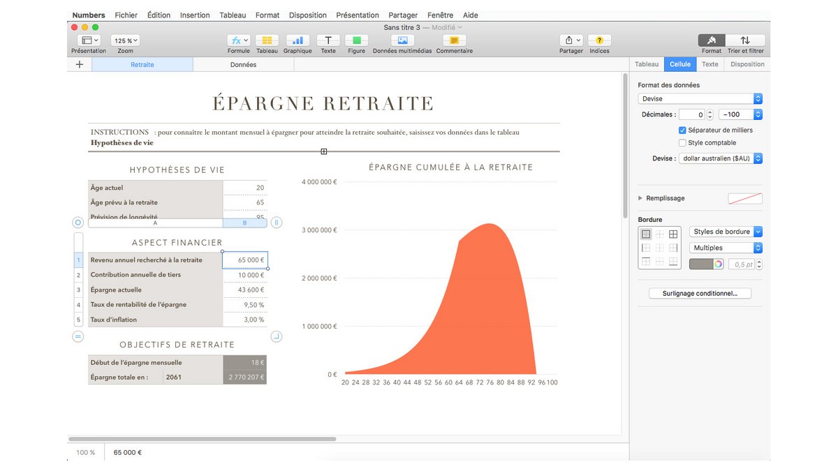 Apple Numbers s’adresse aux utilisateurs Apple cherchant un tableur simple, gratuit et bien intégré à l’écosystème macOS et iOS, idéal pour un usage léger et mobile - © Apple Numbers
