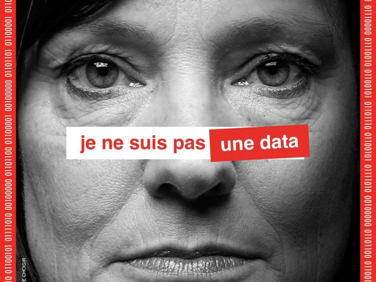 L'un des visuels de la campagne "je ne suis pas une data" © UFC-Que Choisir