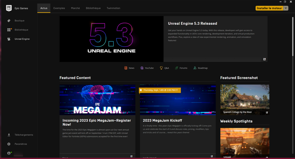 Epic Games Launcher - Unreal Engine