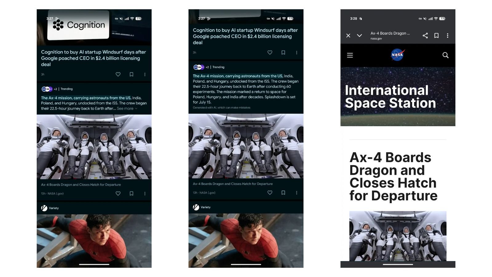 L'équipe 9To5Google a partagé un aperçu de la fonctionnalité en test. ©9To5Google