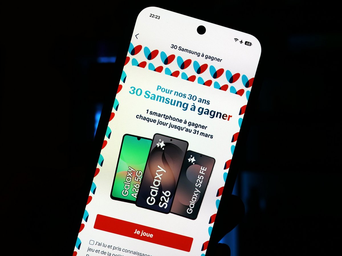Petit aperçu de l'application mobile de Bouygues Telecom cette semaine. © Alexandre Boero / Clubic