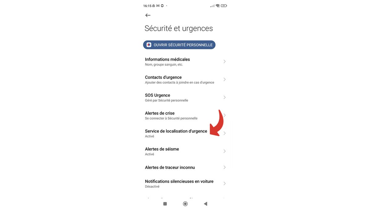 Localisation d'urgence Android © Pascale Duc pour Clubic