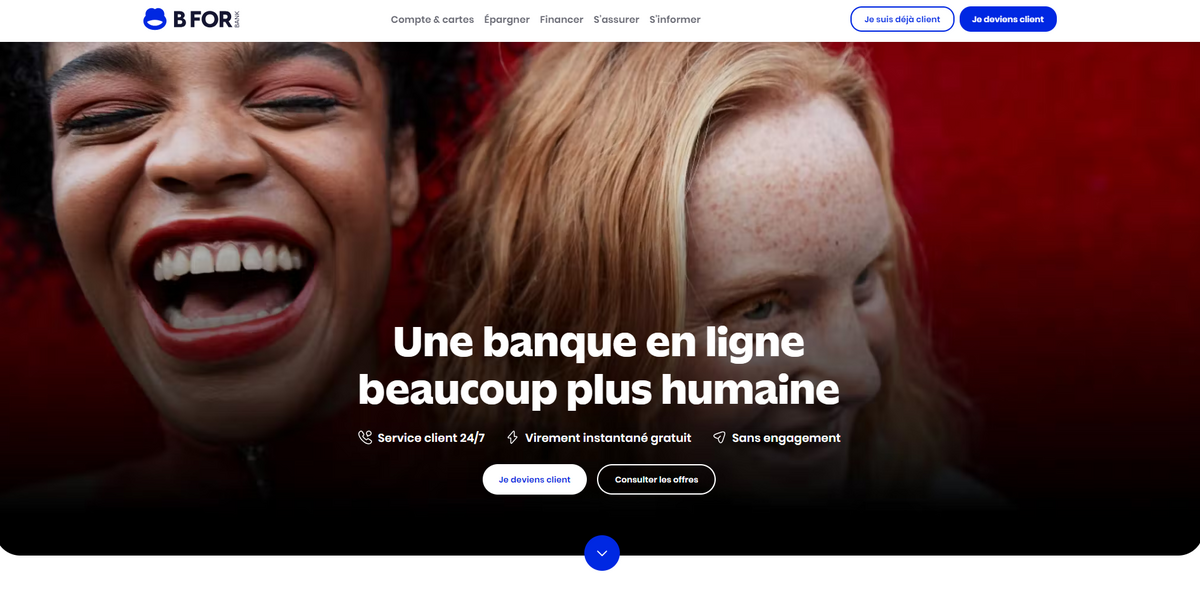 Accueil du site BforBank © BforBank