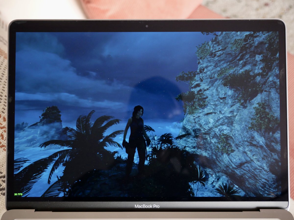 Lara Croft sur le Mac... et sans bruit de soufflerie // © Nathan Le Gohlisse pour Clubic