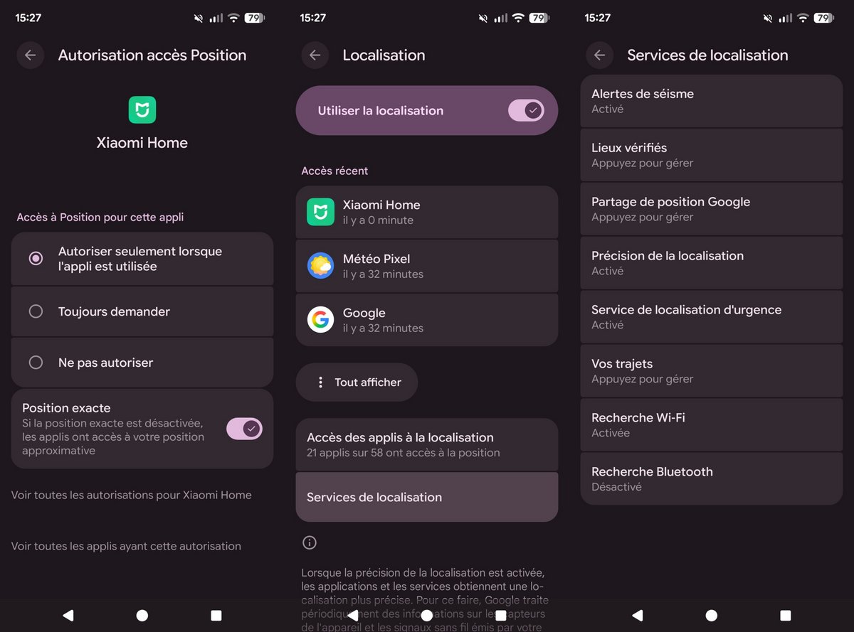 Attention au partage de position (in)volontaire avec les services et applications Android. © Clubic
