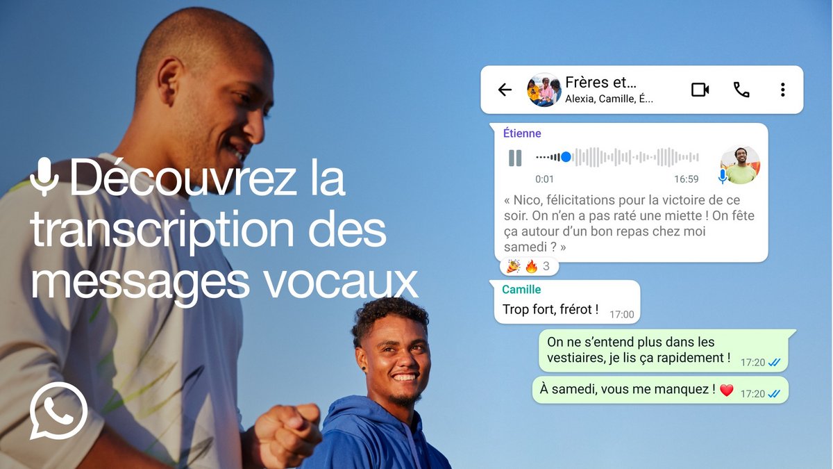 La transcription des messages vocaux, une option très attendue © Meta