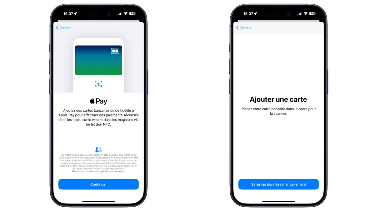 Intégration d'une carte bancaire avec Apple Pay © Mathieu Grumiaux pour Clubic