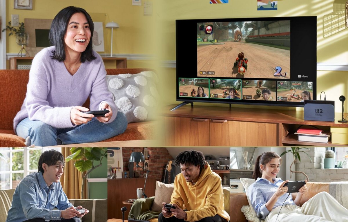 Avec GameChat, Nintendo souhaite (re)donner un coup de fouet au multijoueur sur Switch 2. ©Nintendo