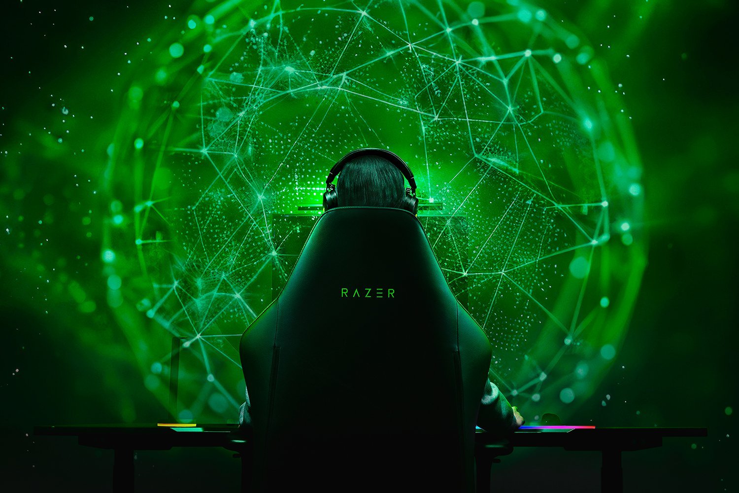 Le THX Spatial Audio + arrive avec un moteur 7.1.4 pour un son 3D personnalisable, avec une pincée d'IA. © Razer 