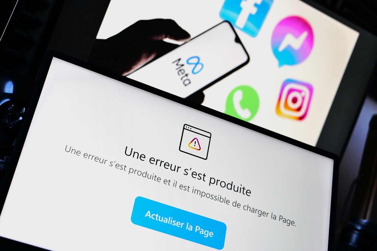 Meta (Facebook, Instagram, WhatsApp, Messenger) est en panne mardi après-midi © Alexandre Boero / Clubic