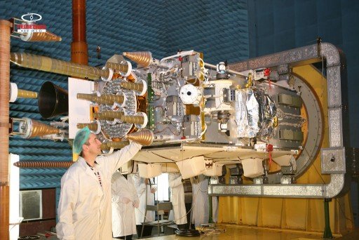 Rare détail d'un satellite Glonass. Crédits ISS Reshetnev