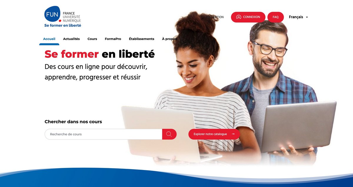 FUN, une plateforme MOOC francophone © France Université Numérique