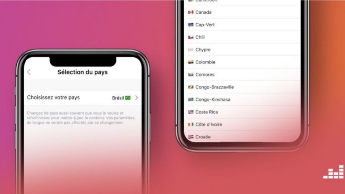 Deezer sélection du pays