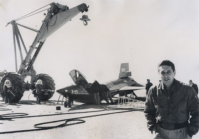 Accident en octobre 1959, suite à un atterrissage avec un trop plein de carburant. Crédits NASA/Air Force Museum