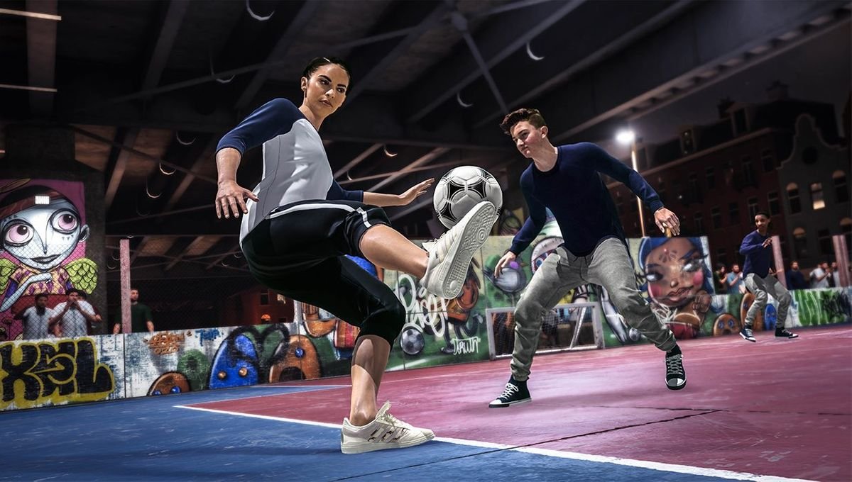 Volta Football offre une expérience de football urbain centrée sur la création de joueur, la personnalisation et les matchs sans règles strictes, pour un gameplay plus libre et créatif - © FIFA