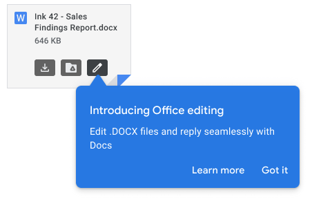 Gmail office edit