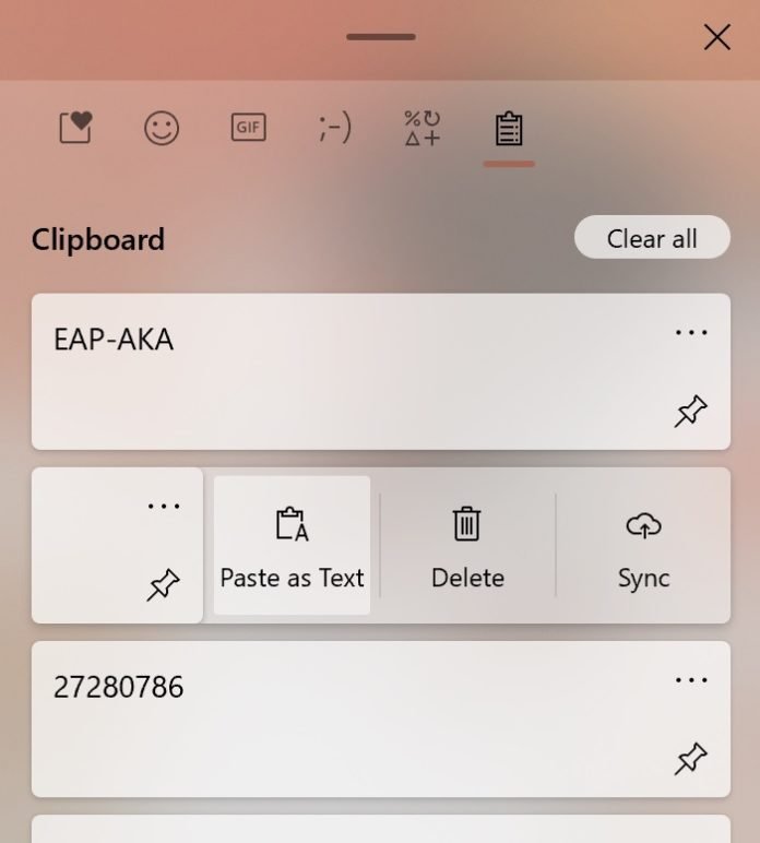 W10 clipboard