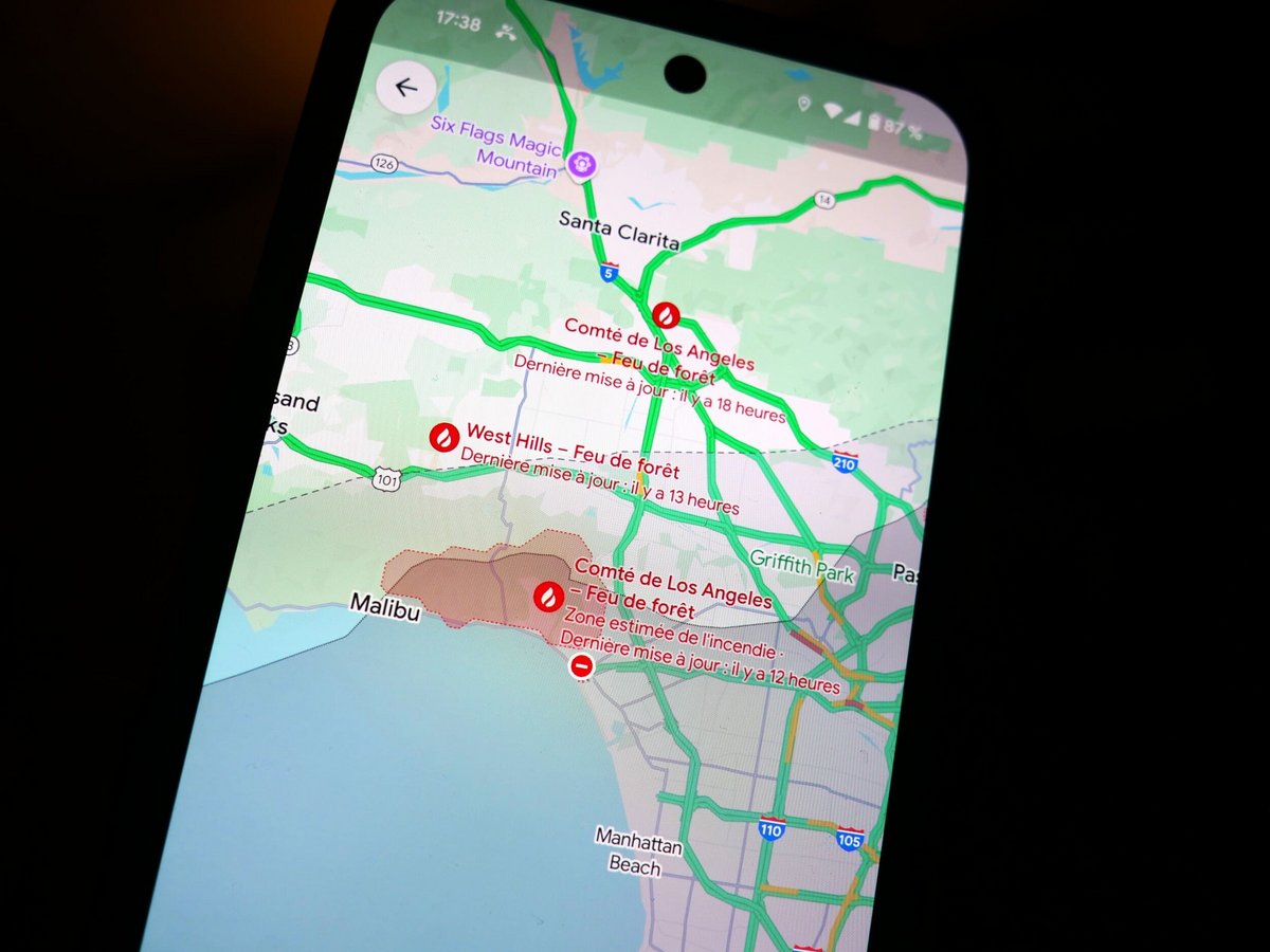 Google Maps signale les feux de forêt qui se déclarent partout dans le monde © Alexandre Boero / Clubic