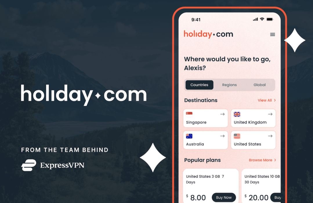 ExpressVPN lance Holiday, un nouveau service d'eSIM © Holiday.com