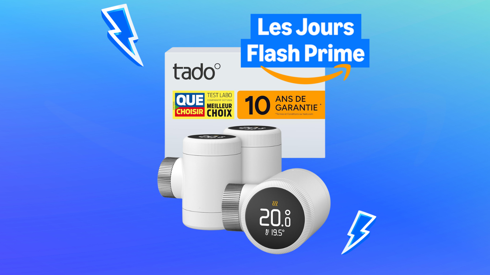 	Pilotez vos radiateurs à distance : le pack tado° Smart X fond à 164,90 € pour le Prime Day Amazon © clubic