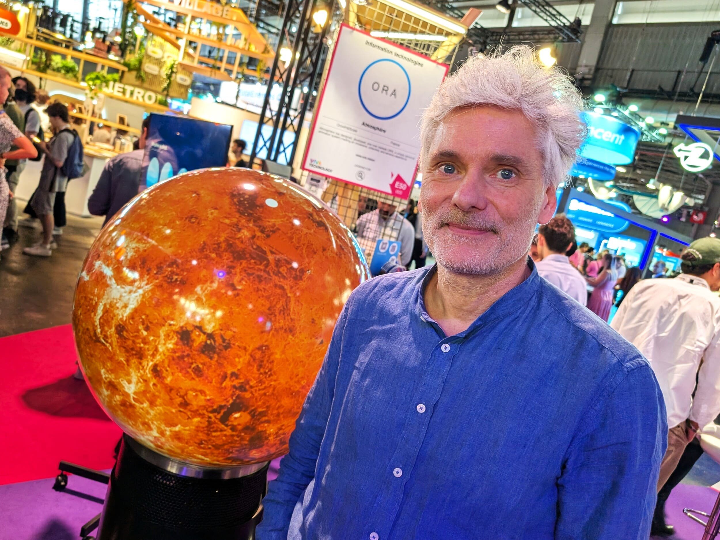 La sphère d'Ora et Philippe Walter, son créateur © Alexandre Boero / Clubic